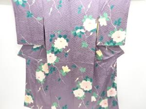 大正ロマン　紋錦紗薔薇模様着物